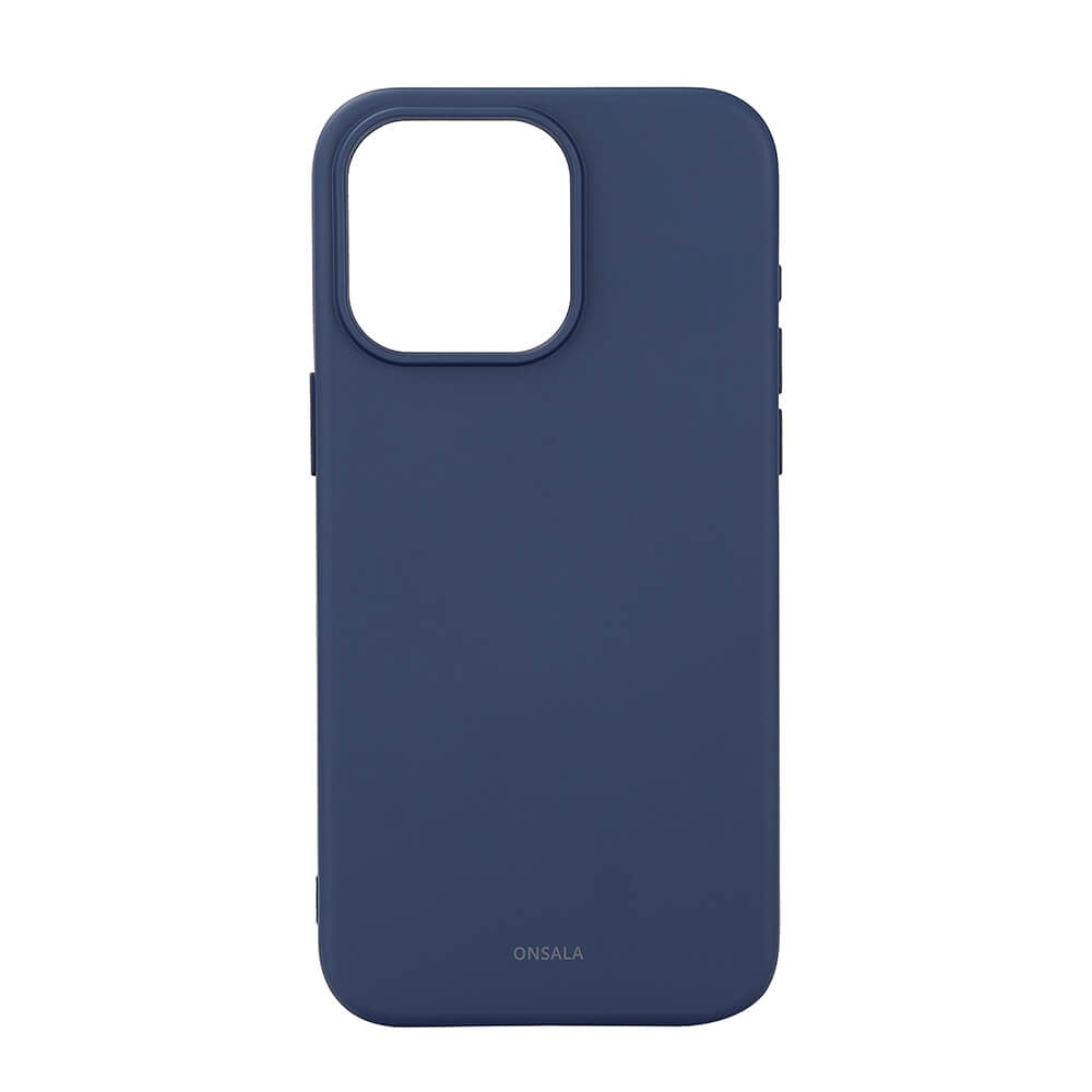Onsala MagSeries Silicone Case (iPhone 15 Pro Max) - Mørke blå