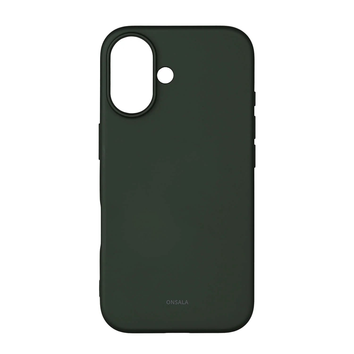 Onsala MagSeries Silicone Case (iPhone 16) - Mørk grønn
