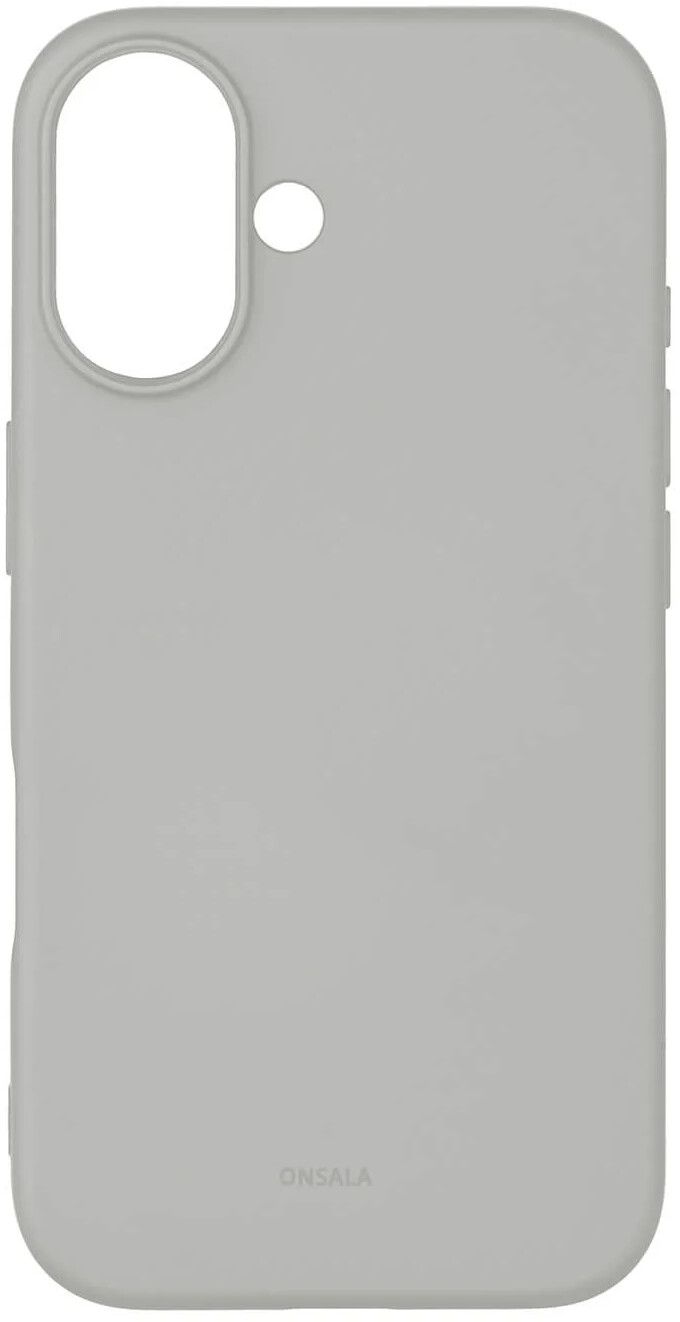ONSALA Phone Case with Silicone Feel Concrete - iPhone 16