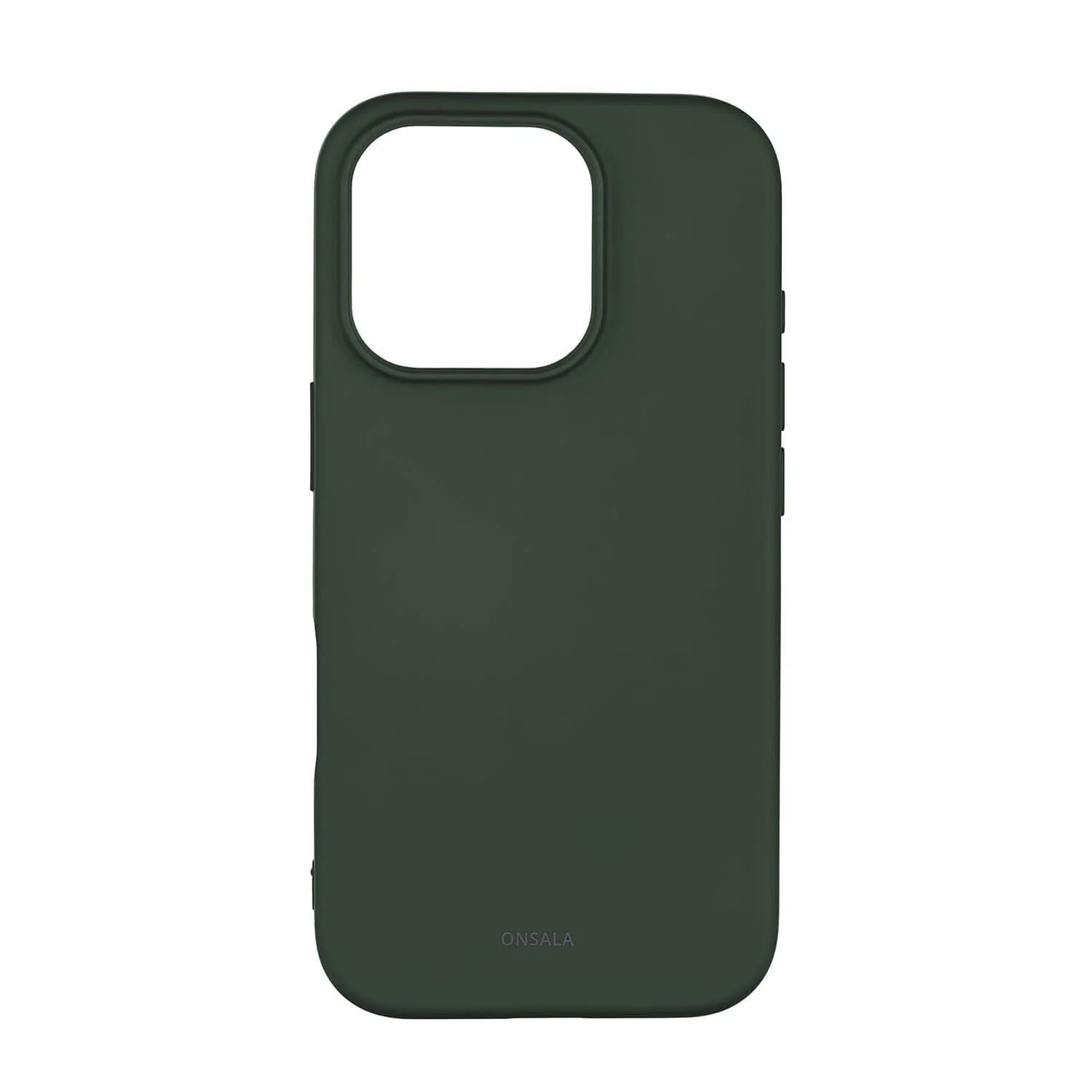 Onsala MagSeries Silicone Case (iPhone 16 Pro) - Mørk grønn