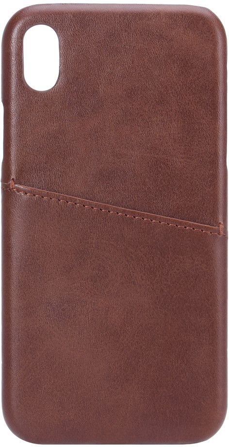 ONSALA Mobilecover Brown iPhone X/XS Creditcard Pocket