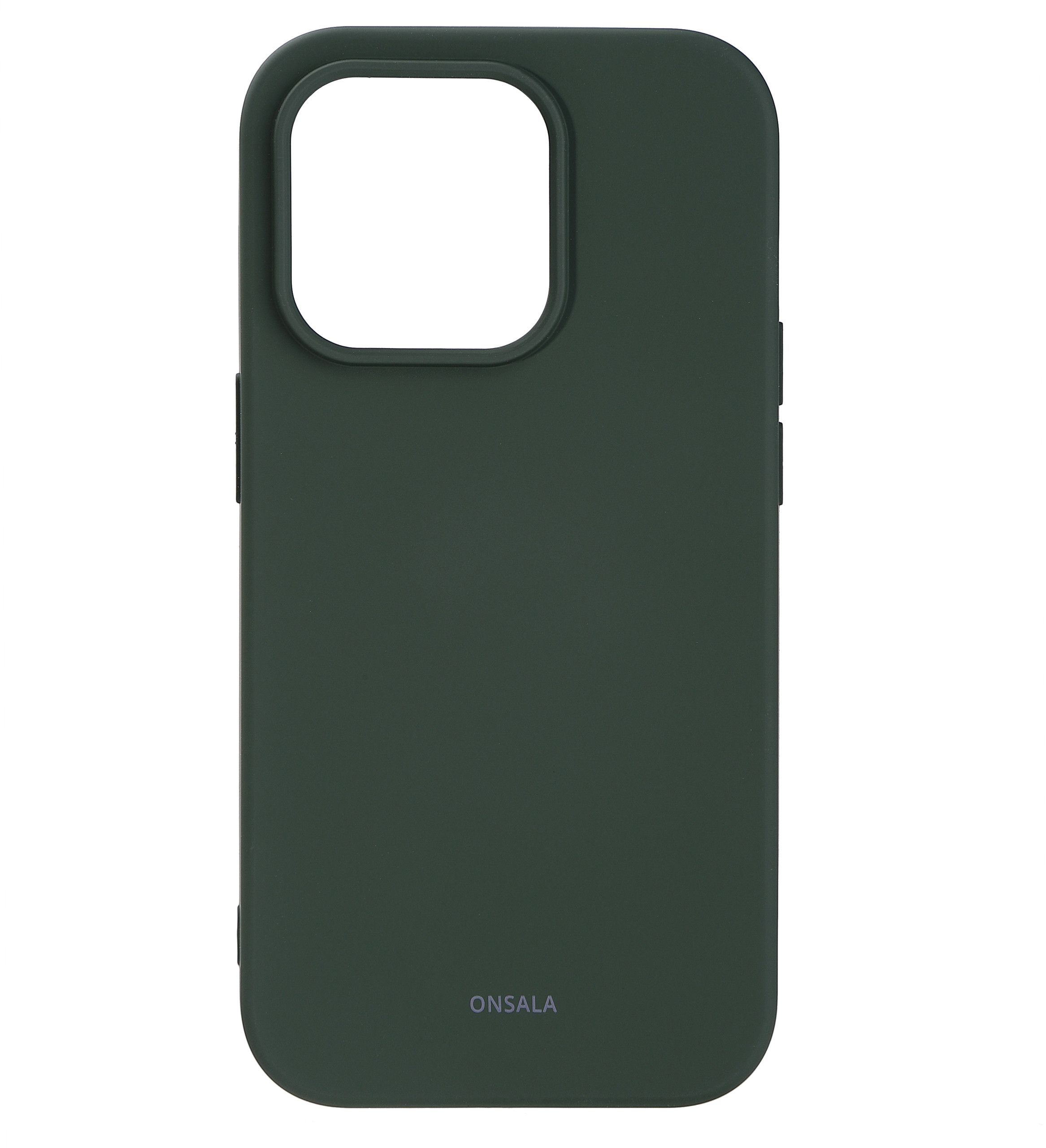ONSALA Phone Case Silicone Olive Green - iPhone 14 Pro