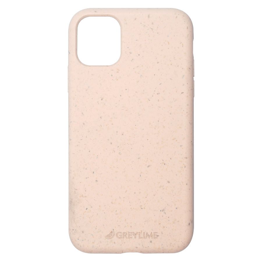 Grålime miljøvennlig deksel (iPhone 11) - miljøvennlig - nedbrytbart - Ljusrosa