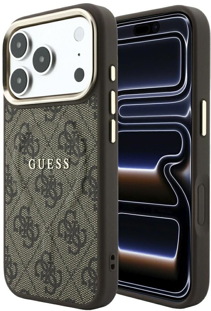 Guess Embossed 4G Classic MagSafe Case (iPhone 17 Pro Max/18 Pro Max) - Brun
