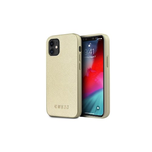 Guess hardt etui original (iPhone 12 mini) - Gull