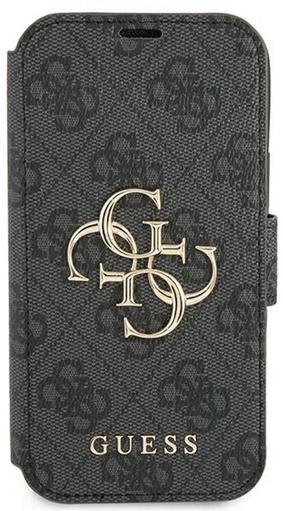 Guess Metal 4G lommebok (iPhone 13 Pro) - Svart