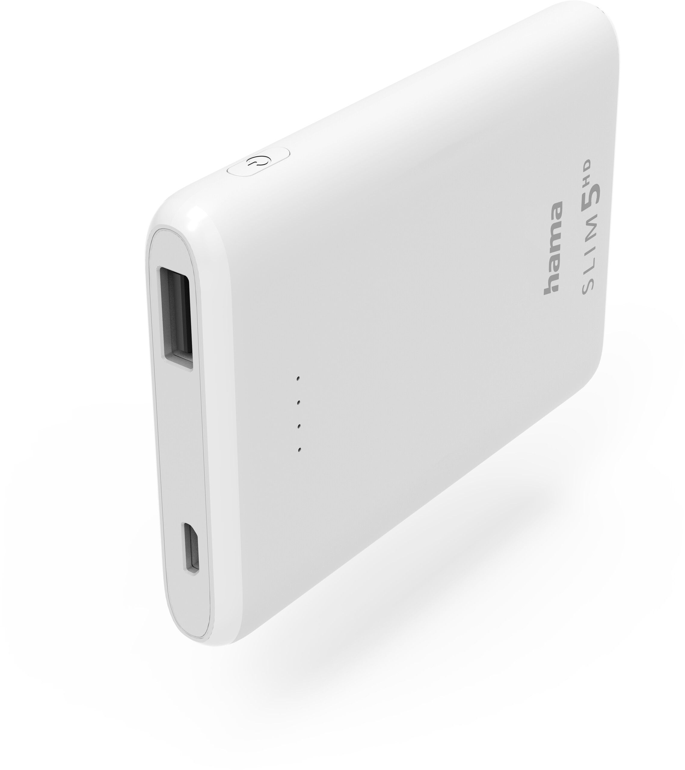 Hama SLIM 5HD Nødlader - Hvit - 5000 mAh