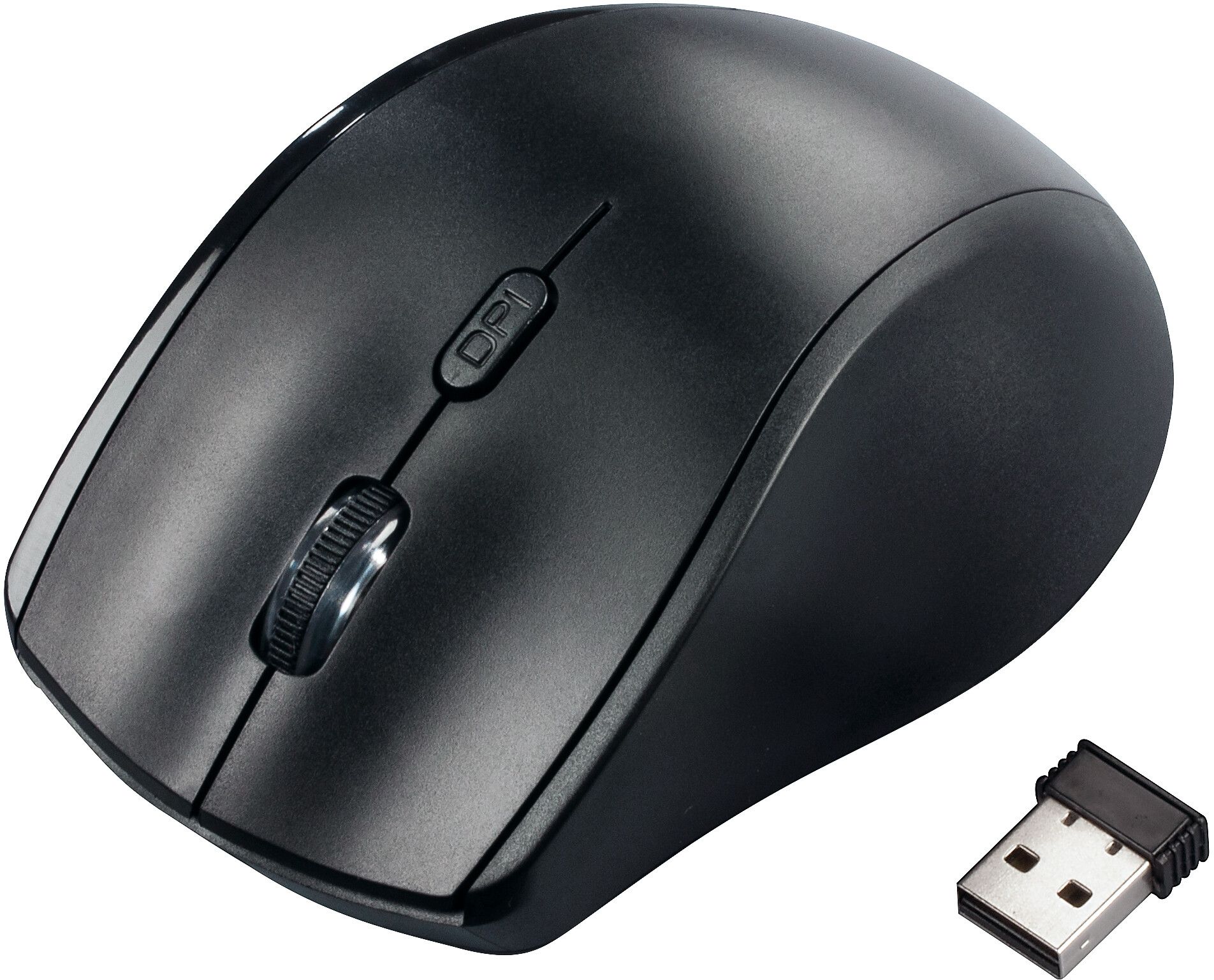 Hama "Riano" - mouse - black - Mus - Optisk - 3 knapper - Svart