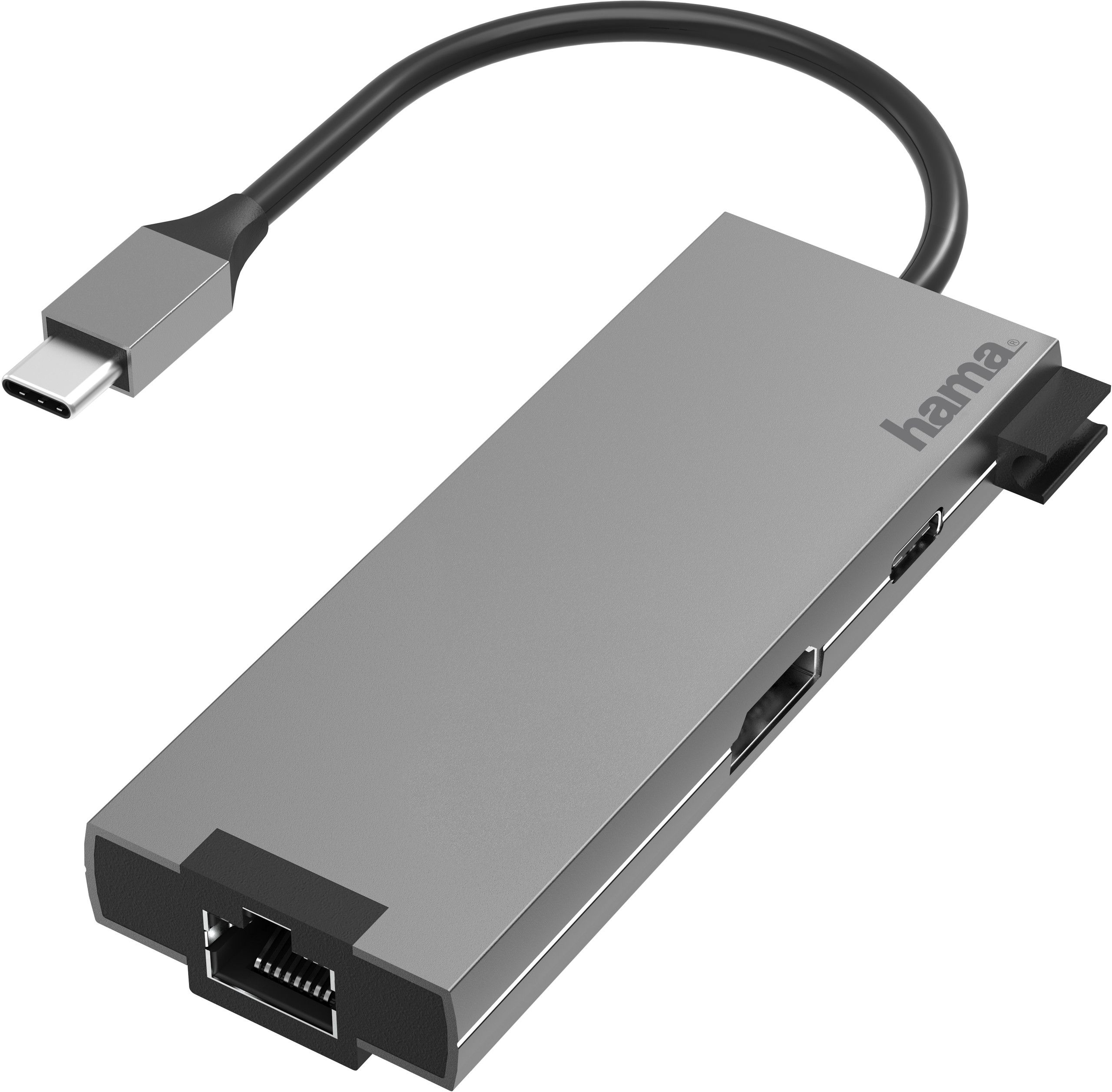 Hama Multiport Adapter - docking station - USB-C 3.2 Gen 1 - HDMI - GigE