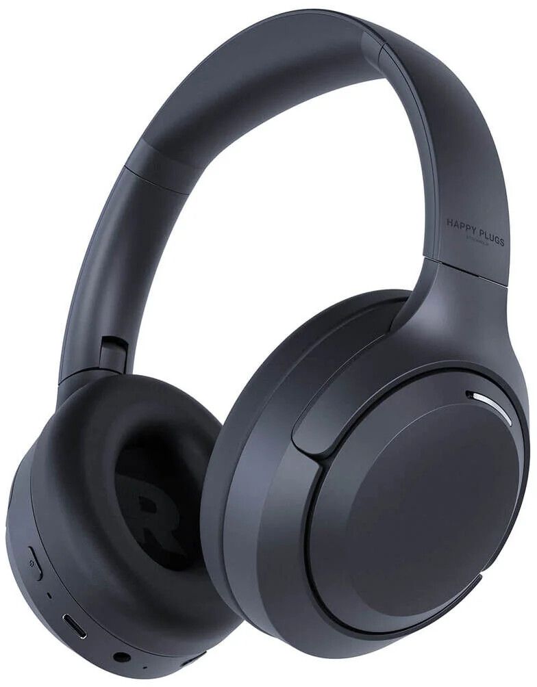 Happy Plugs Play Lite Over-Ear Wireless Headphones - Black