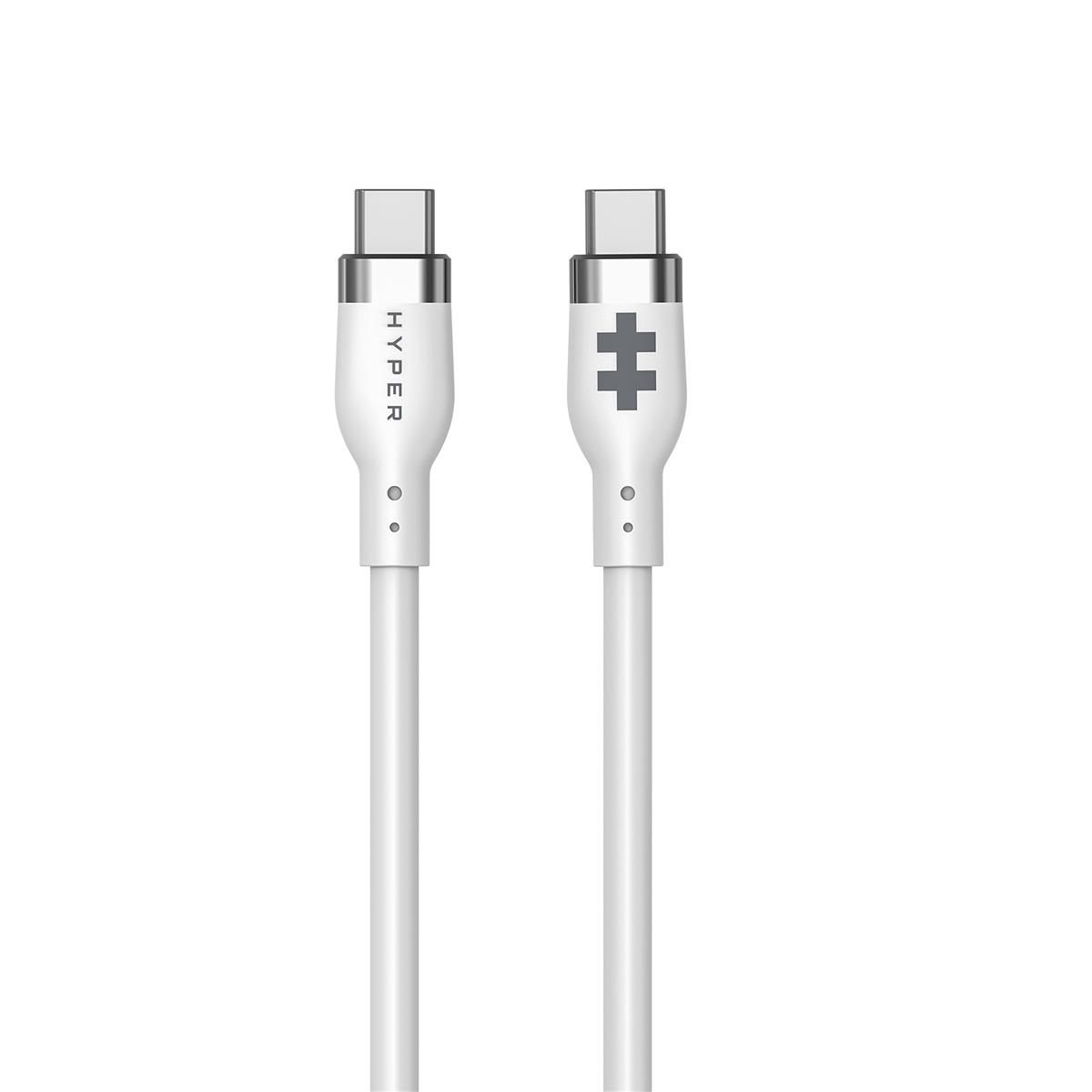 Hyper - 1M Silicone 240W USB-C Charging Cable - White