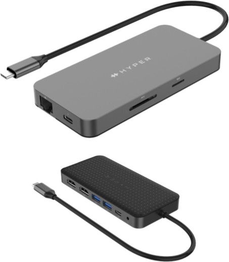 HyperDrive Dual 4K HDMI 10-in-1 USB-C Hub - Mörkblå