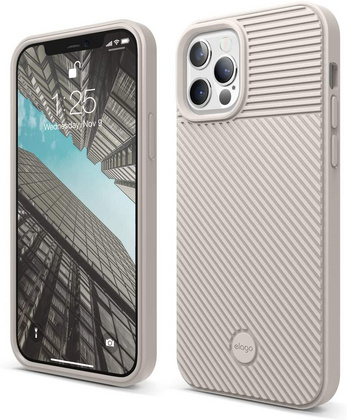 Elago Cushion Case (iPhone 12/12 Pro) - Beige
