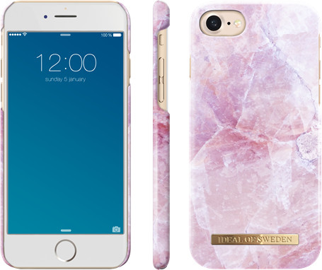 iDeal Of Sweden Fashion Marble (iPhone SE3/SE2/8/7) - Rosa