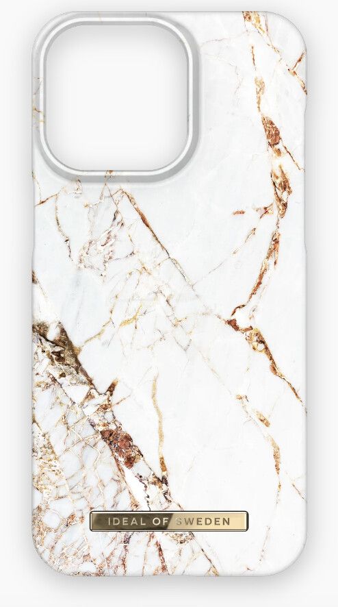 iDeal of Sweden MagSafe marmordeksel (iPhone 15 Pro) - Carrara gull