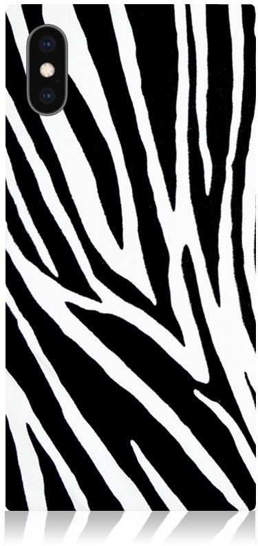 iDecoz Square Case - Animal Print (iPhone X /Xs) - Zebra