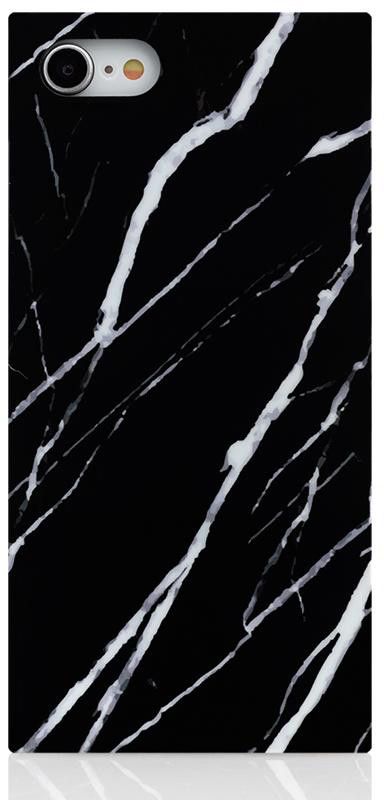 iDecoz Square Case - Marmor (iPhone SE3 /SE2/8/7) - Svart