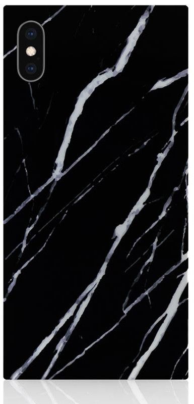 iDecoz Square Case - Marble (iPhone Xs Max) - Svart