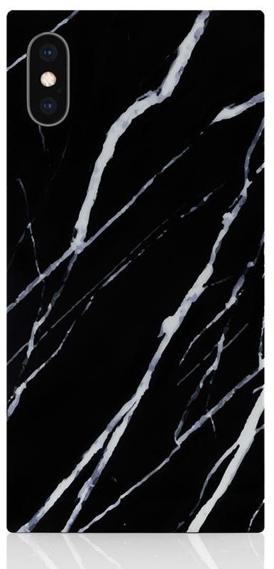 iDecoz Square Case - Marmor (iPhone X /Xs) - Svart