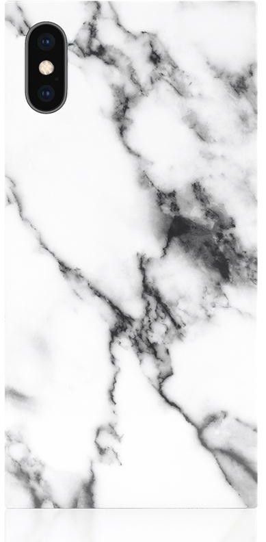 iDecoz Square Case - Marmor (iPhone X /Xs) - Hvit