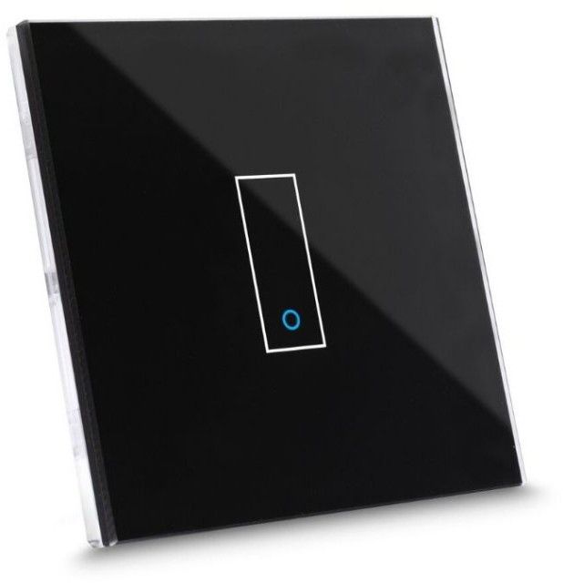 iotty Smart Switch Frontpanel for enkel strømbryter - Svart