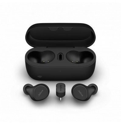 Jabra Evolve2 Buds med trådløs ladepute - Uc usb-c