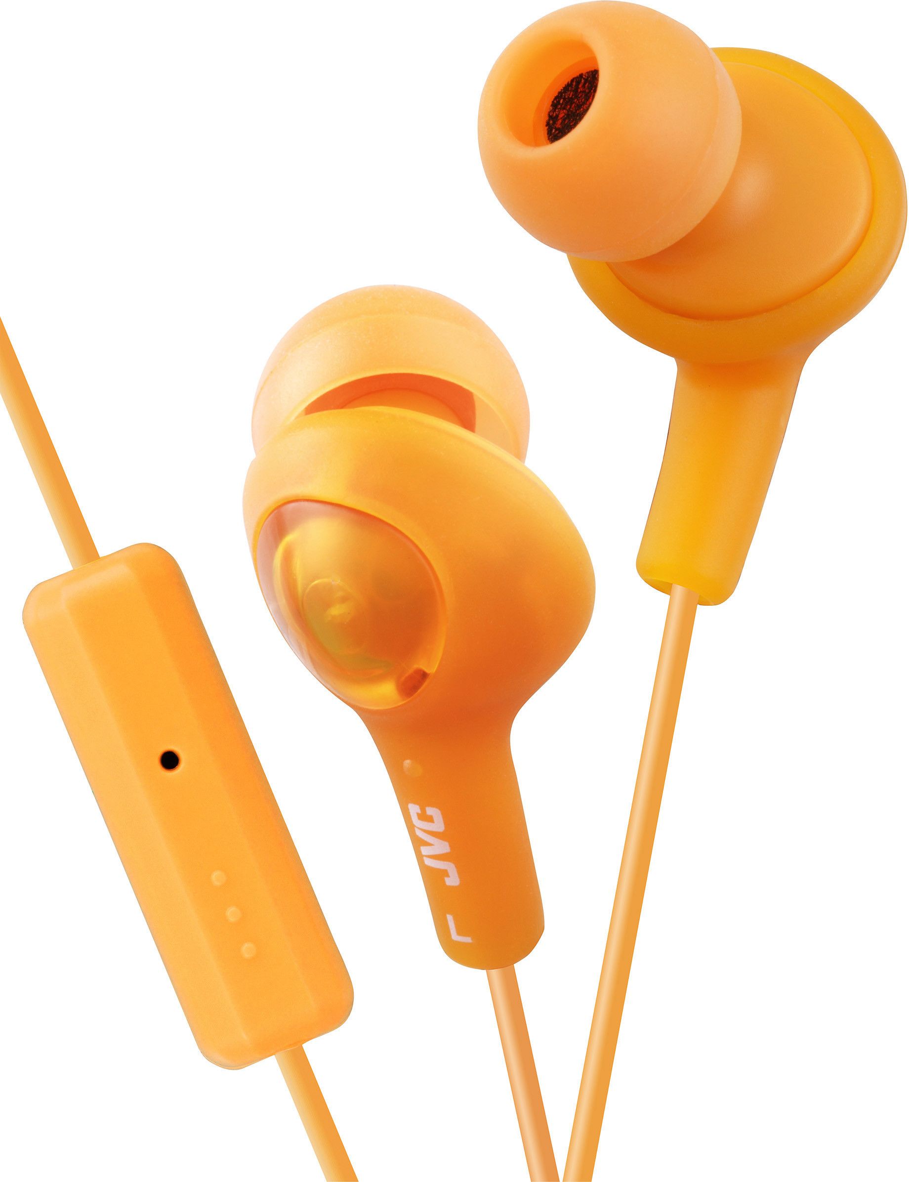 JVC Headphone FR6 Gumy Plus Mic Orange