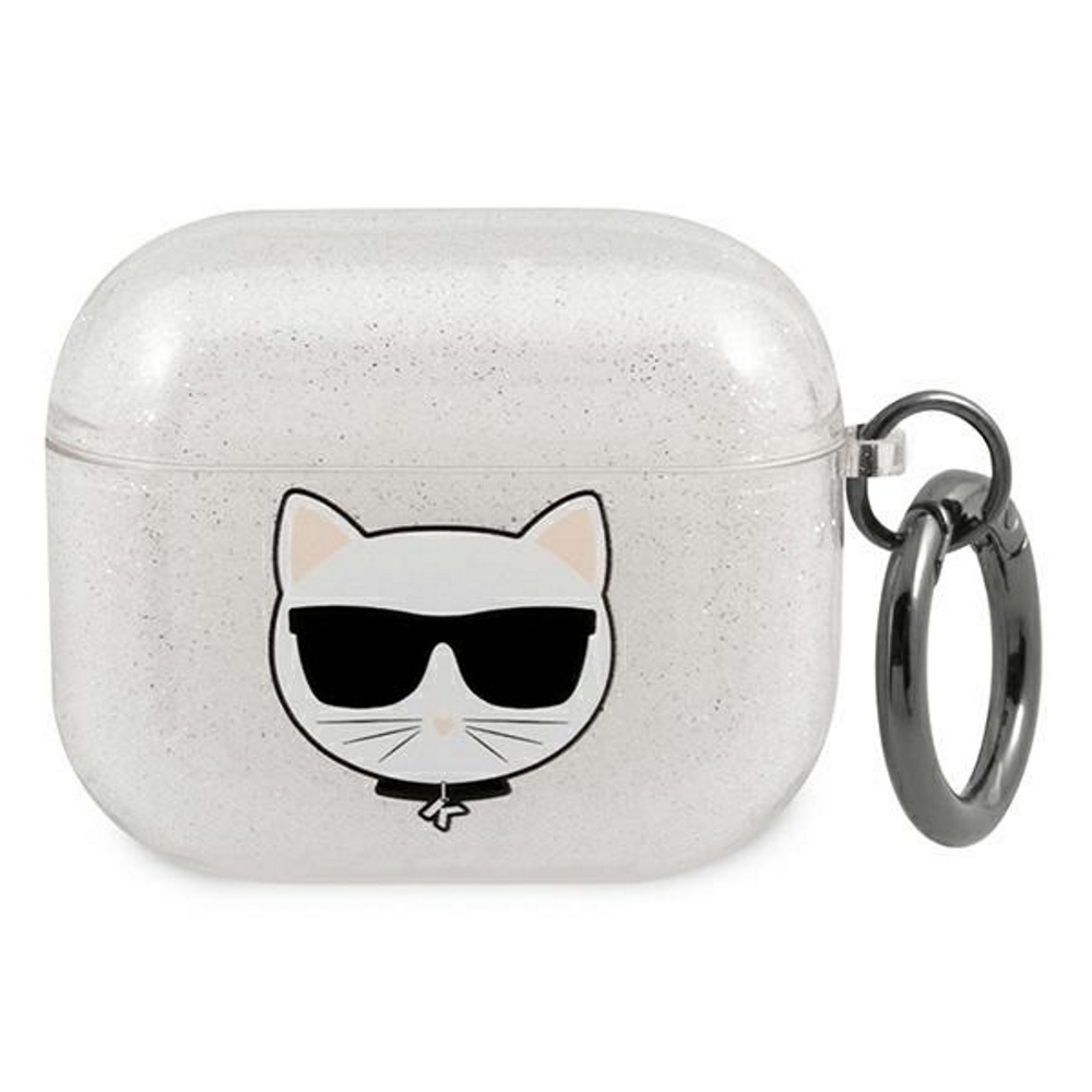 Karl Lagerfeld Choupette hodeveske (AirPods 3) - Vit
