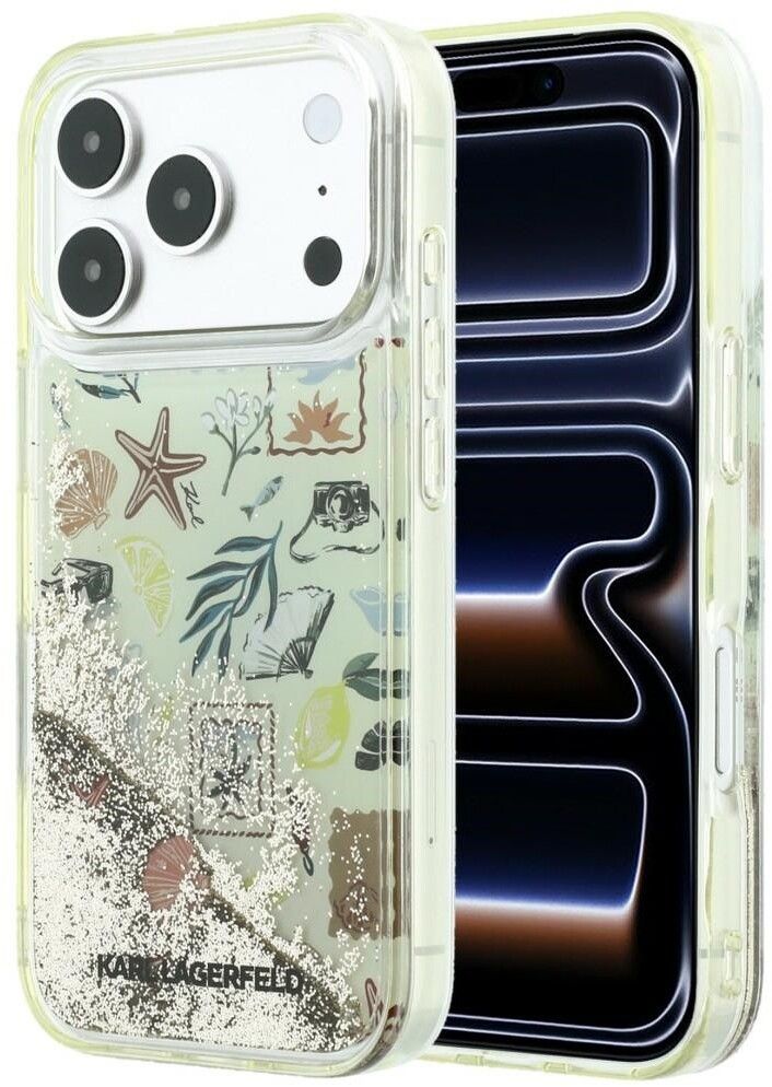 Karl Lagerfeld Liquid Glitter Beach Case (iPhone 17 Pro/18 Pro)