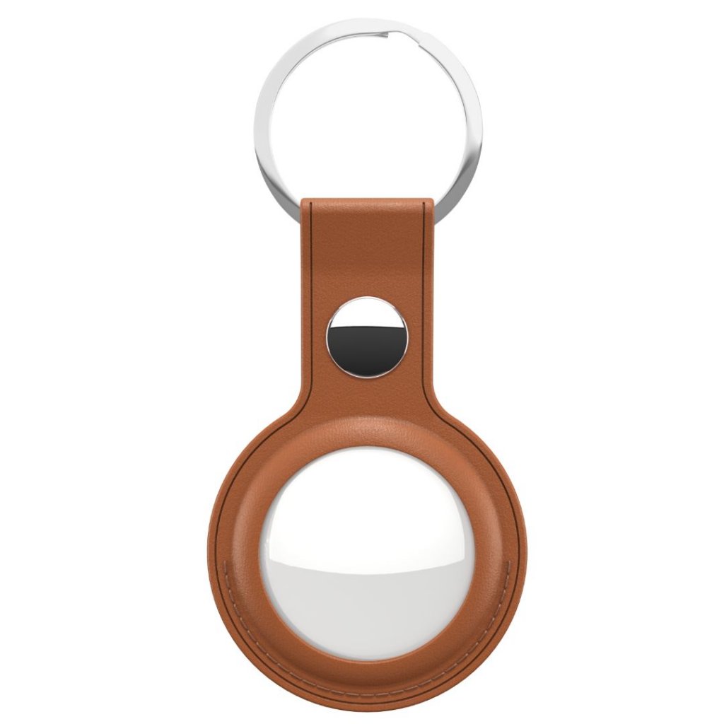 KeyBudz Leather Keyring for AirTag 2-pack