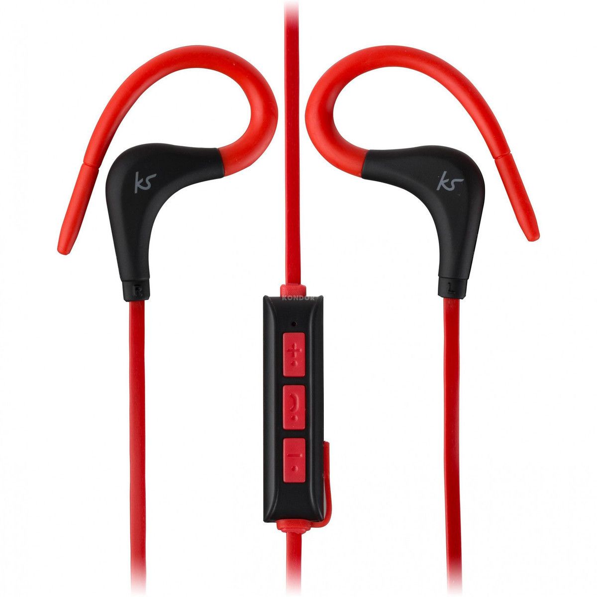 Kitsound Race - trådløst headset - Rød