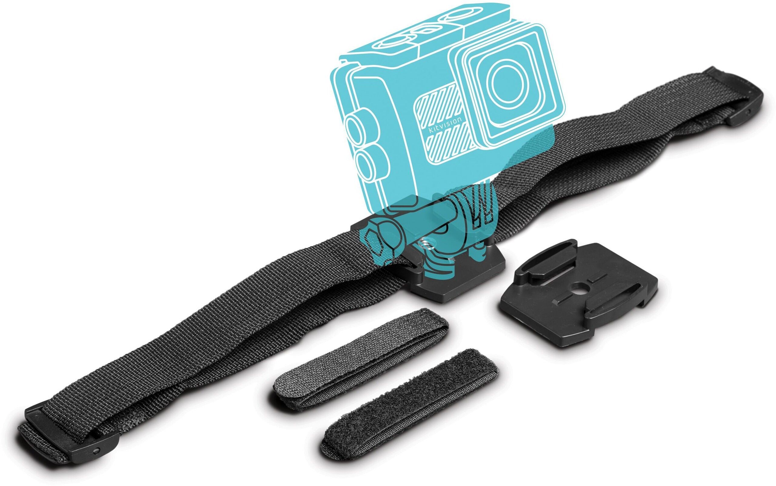 KITVISION Helmet Mount for Action Cameras -Works with GoPro Hero