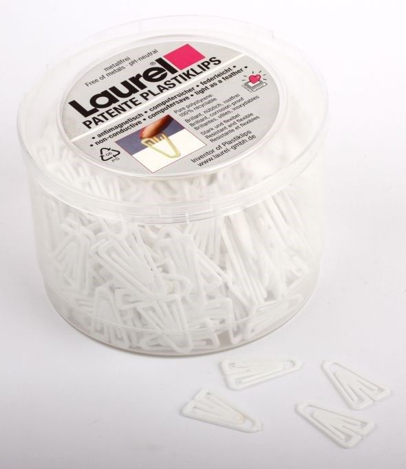 Laurel Plast klips 25mm - 500-pakning