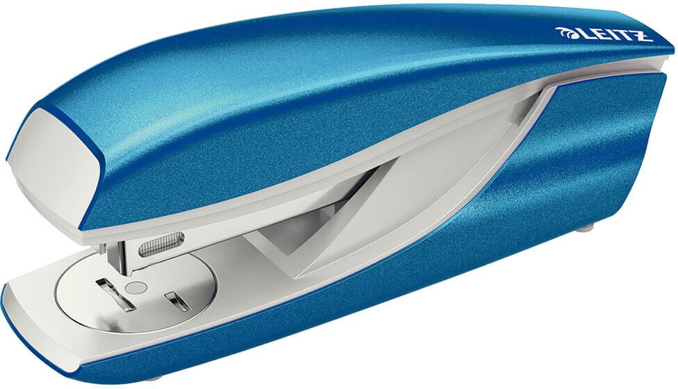Leitz - Stiftemaskin - 30 ark / 3 mm - 24/6, 26/6 - plast, metall - metallic blå