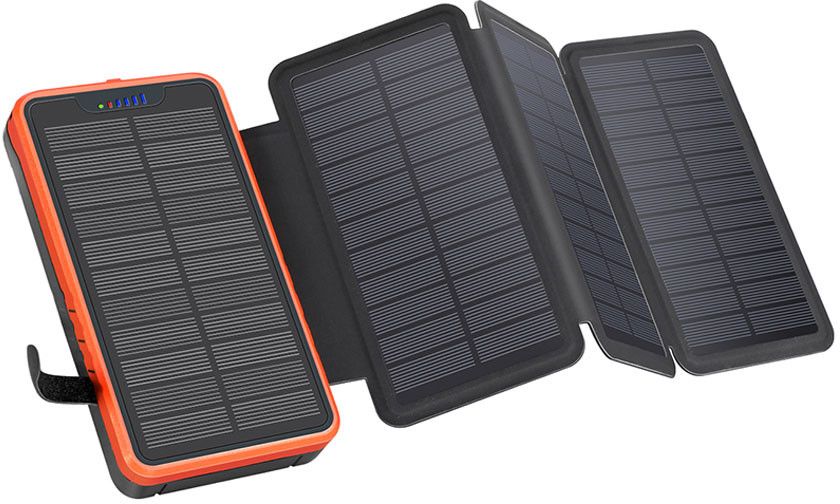 Lippa 20 000 mAh sammenleggbar Solar Powerbank 7W