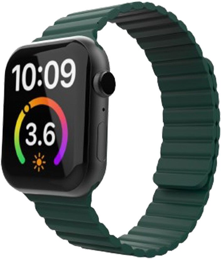 Lippa Magnetic Silicone Strap (Apple Watch 42/41/40/38 mm) - Grön
