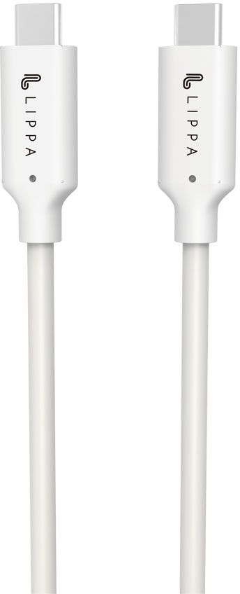 Lippa USB-C to USB-C 100W 10Gbps cable 1m White