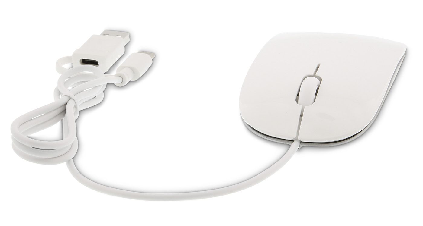 LMP Easy Mouse USB-C / USB-A - Vit