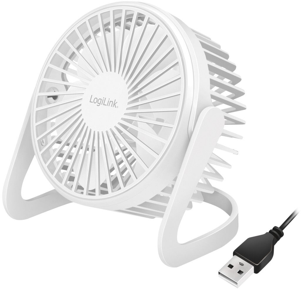 USB-vifte Ø12,7 cm Hvit