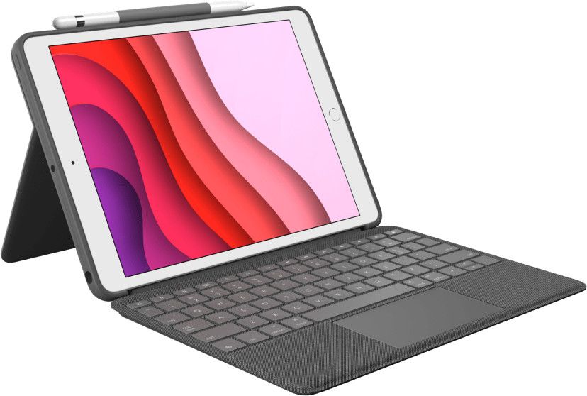 Logitech - Combo Touch for iPad 7th generation - GRAPHITE Nordic