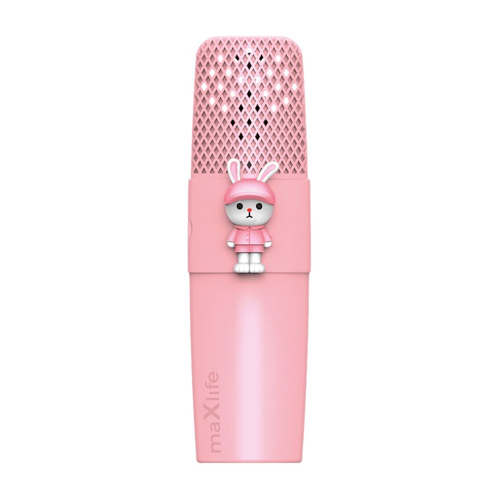 maXlife Bluetooth-mikrofon med høyttaler MXBM-500 - Rosa
