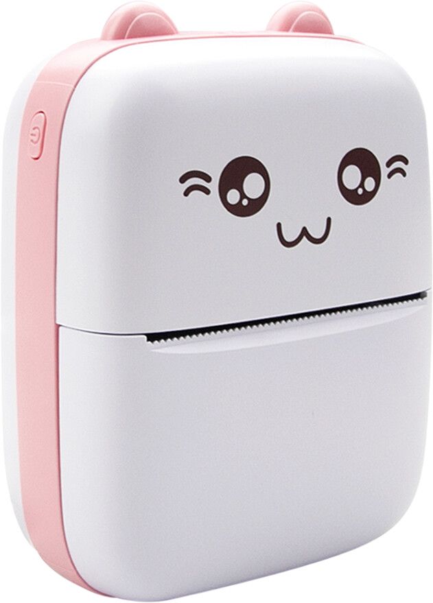 Maxlife MXTP-100 Thermal Printer - bærbar miniskriver med Bluetooth, rosa