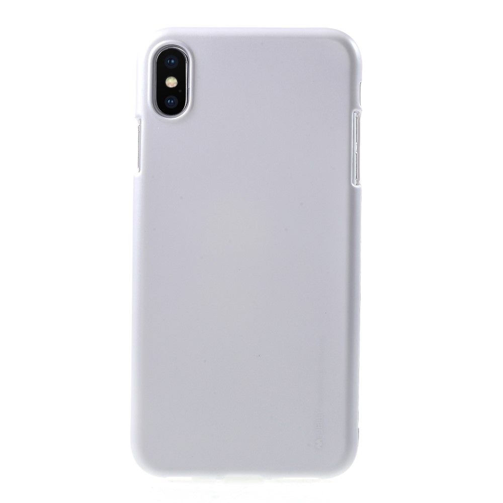 Mercury Goospery Jelly Case (iPhone Xs Max) - Sølv