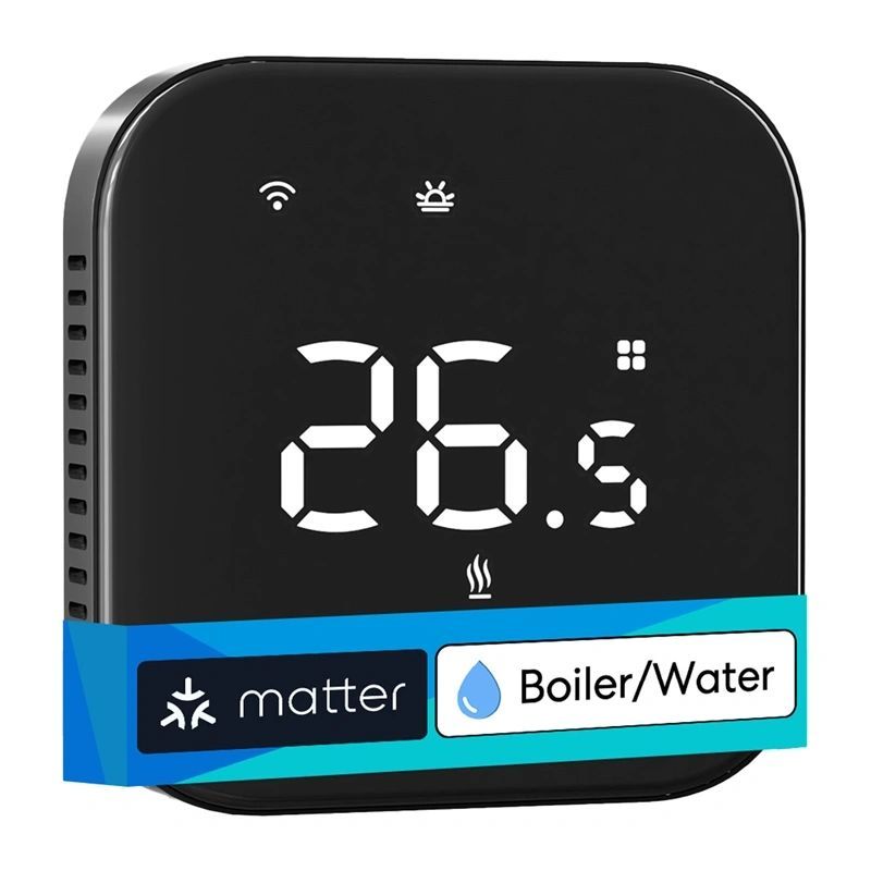 Meross MTS215BMA Smart WiFi Thermostat - Svart