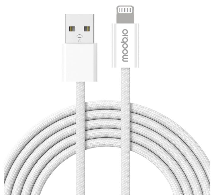 Moobio Braided USB-A to Lightning Cable - 3 meter