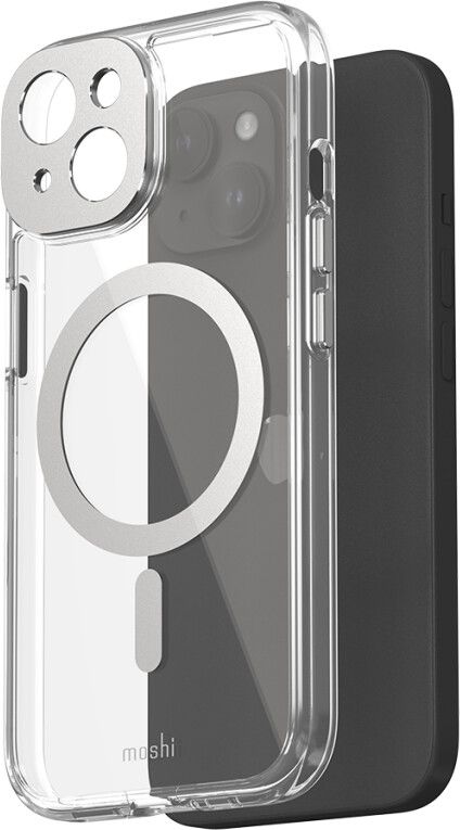 Moshi iGlaze-deksel (iPhone 15) - Sølv