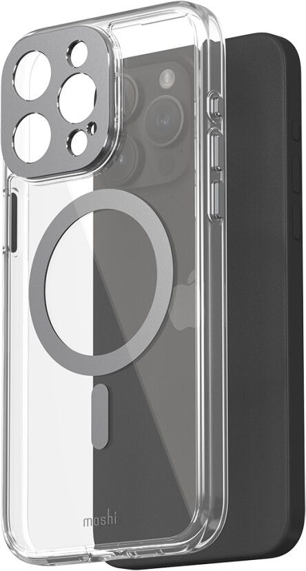 Moshi iGlaze-deksel (iPhone 15 Pro Max) - Grå