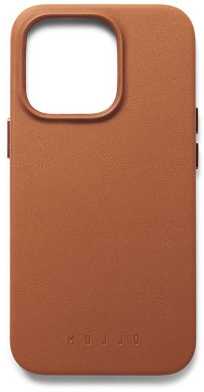 Mujjo Deksel i Hel Lær (iPhone 14 Pro) - Brun