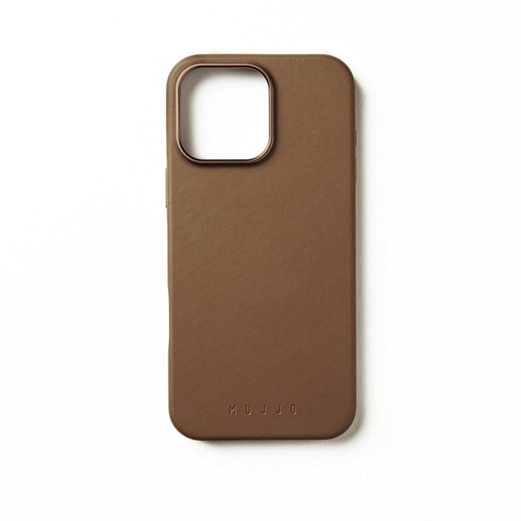 Mujjo Leather Case Iphone 16 Pro Tan (gul-brun)