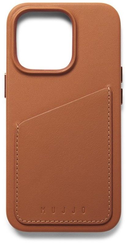 Mujjo Lommeboketui i Hel Skinn (iPhone 14 Pro) - Brun